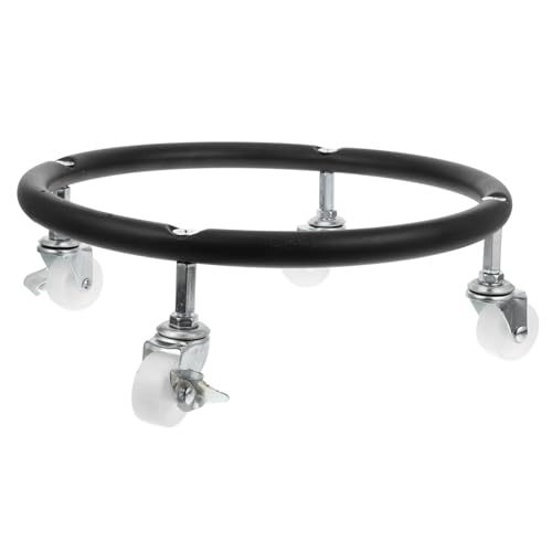 DIYEAH Gasflaschenhalter Propantank Rad Propanflaschenwagen Flaschenfuß Gastankwagen Bewegliche Flasche Gastankhalterung Ständer Mobiler Flaschenhalter Schwarz Edelstahl von DIYEAH