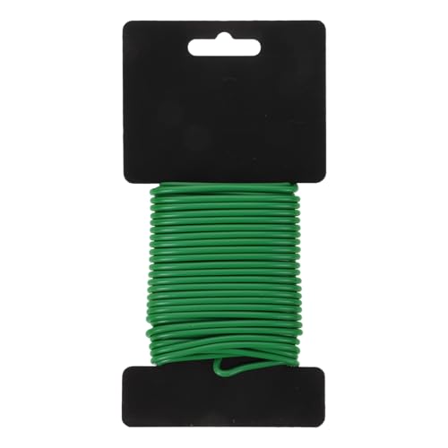 DIYEAH Kabelbinder Für Den Garten Anlage Binden Klettern Gartenkabelbinder Für Pflanzen Krawatten Für Pflanzen Kletterpflanzenbefestigung Garten Krawatte Green Eisendraht von DIYEAH