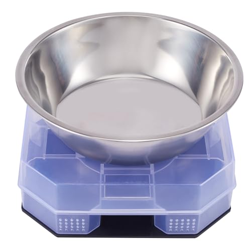 Wellness Haustier Futtertablett Katzenfutter Schalen Tablett Hund Futterstation Outdoor Feeder Kunststoff Regal mit Lippe für kleine Hunde Wildkatzen Black Box von DIYTOOLSMAN