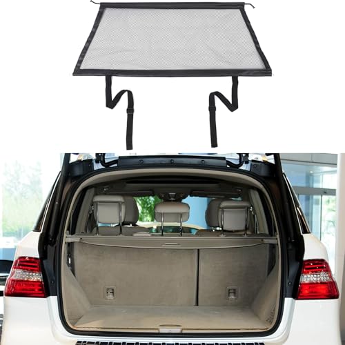 Auto-Hundenetz, kompatibel mit Benz ML W166 2013–2016, Hunde-Haustier-Auto-Sicherheitsnetz, verstellbarer Auto-Hunde-Netzschutz für Kofferraum, universelles Haustier-Trennnetz für Sicherheit und von DIYUCAR