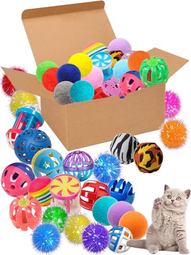 DIYUQISHI Katzenspielzeug, 22 Stück, bewegliche Maus, Katzenspielzeug, große Katzenball, Spielzeug, Katzenspielzeug für Indoor-Katzen von DIYUQISHI