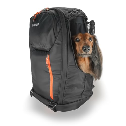 DJANGO Hundetragerucksack - Moderner Haustier-Tragerucksack für Hunde & Katzen mit Hüftgurt, Wasserflaschenhülle, Laptop-Tasche - Hundetragerucksack & Katzentragerucksack für Wandern, Camping, Pendeln DJANGO Hundetragerucksack - Moderner Haustier-Tragerucksack für Hunde & Katzen mit Hüftgurt, Wasserflaschenhülle, Laptop-Tasche - Hundetragerucksack & Katzentragerucksack für Wandern, Camping, Pendeln von DJANGO