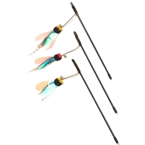 DJSKLDF Katzenangel Cat Toys Feather Toy for Cats Teaser Stick Bite Resistant Butterfly Interactive Durable with Bell Pet Products DJSKLDF Katzenangel Cat Toys Feather Toy for Cats Teaser Stick Bite Resistant Butterfly Interactive Durable with Bell Pet Products von DJSKLDF