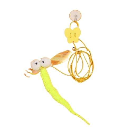 DJSKLDF Katzenangel Interactive Cat Toy Hanging Simulation Funny Self-Hey for Kitten Playing Teaser Wand Supplies(Color02) von DJSKLDF