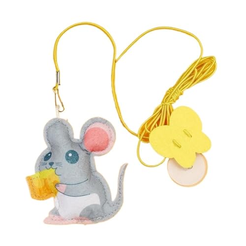 DJSKLDF Katzenangel Interactive Cat Toy Hanging Simulation Funny Self-Hey for Kitten Playing Teaser Wand Supplies(Color03) von DJSKLDF