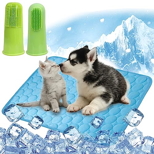 DKDDSSS 3PCS Kühlmatte Hund, Kuhlmatte für Hund und Katze, Sommer Kühlkissen wasserdichte rutschfeste, Kühl Hundedecke, für Zuhause Unterwegs oder im Auto von DKDDSSS