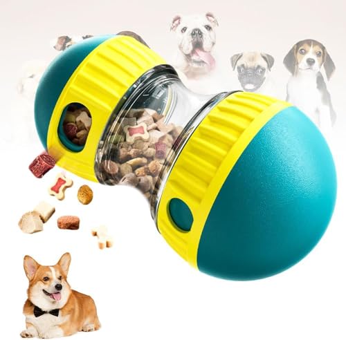 DKIIL NOIYB Verstellbarer Spielzeug für Hundefutterspender, Treat Ball Interaktives Langsam Fressende Bälle für Hunde, Snack-Verteilung Futterball, Langweiliges interaktives Hundespielzeug (A-Grün) von DKIIL NOIYB