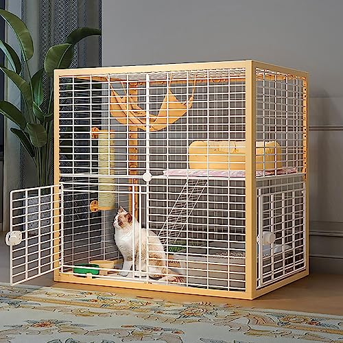 Großer Katzenkäfig, DIY-Katzenkiste für den Innenbereich, Abnehmbarer Katzenlaufstall, Kleintierkäfig, halbgeschlossenes Katzengehege, großer Auslauf, ideal für 1–2 Katzen (Größe: 92 x 47 x 92 cm-A) Großer Katzenkäfig, DIY-Katzenkiste für den Innenbereich, Abnehmbarer Katzenlaufstall, Kleintierkäfig, halbgeschlossenes Katzengehege, großer Auslauf, ideal für 1–2 Katzen (Größe: 92 x 47 x 92 cm-A) von DKSNAJ