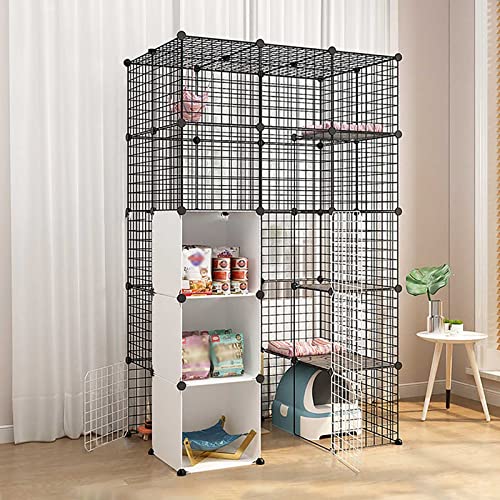 Großer Katzenkäfig – Katzenkäfige, Katzengehege, für den Innenbereich, abnehmbarer Katzenlaufstall zum Selbermachen, Katzenkäfig aus Metalldraht, Laufstall, Zwinger, stabiler und sicherer Katzenkäfig, Großer Katzenkäfig – Katzenkäfige, Katzengehege, für den Innenbereich, abnehmbarer Katzenlaufstall zum Selbermachen, Katzenkäfig aus Metalldraht, Laufstall, Zwinger, stabiler und sicherer Katzenkäfig, von DKSNAJ
