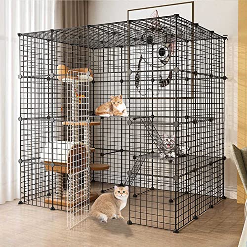 Großer Katzenkäfig – Katzenkäfige, Katzengehege, für den Innenbereich, abnehmbarer Katzenlaufstall zum Selbermachen, Katzenkäfig aus Metalldraht, Laufstall, Zwinger, stabiler und sicherer Katzenkäfig, Großer Katzenkäfig – Katzenkäfige, Katzengehege, für den Innenbereich, abnehmbarer Katzenlaufstall zum Selbermachen, Katzenkäfig aus Metalldraht, Laufstall, Zwinger, stabiler und sicherer Katzenkäfig, von DKSNAJ