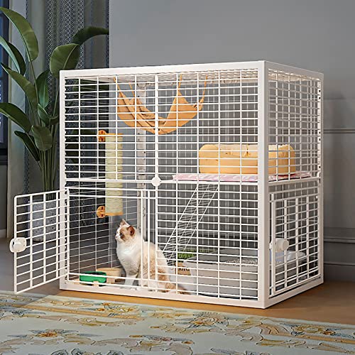 Großer Katzenkäfig für den Innenbereich – Katzenkäfig für den Außenbereich, Katzengehege, Katzenlaufstall, Katzenzwinger, Haustierlaufstall, Kleintierkäfig – für Kleintierwelpen, Kätzchen, Häschen Großer Katzenkäfig für den Innenbereich – Katzenkäfig für den Außenbereich, Katzengehege, Katzenlaufstall, Katzenzwinger, Haustierlaufstall, Kleintierkäfig – für Kleintierwelpen, Kätzchen, Häschen von DJAUYB