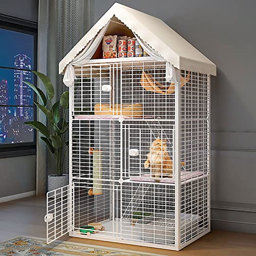 Großer Katzenkäfig für den Innenbereich – Katzenkäfig für den Außenbereich, Katzengehege, Katzenlaufstall, Katzenzwinger, Haustierlaufstall, Kleintierkäfig – für Kleintierwelpen, Kätzchen, Häschen Großer Katzenkäfig für den Innenbereich – Katzenkäfig für den Außenbereich, Katzengehege, Katzenlaufstall, Katzenzwinger, Haustierlaufstall, Kleintierkäfig – für Kleintierwelpen, Kätzchen, Häschen von DJAUYB