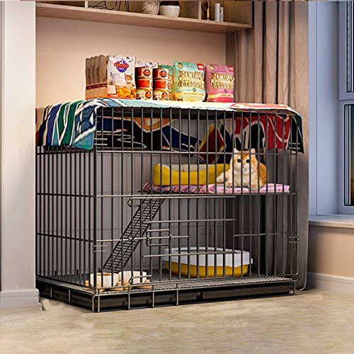 Katzenkäfig - Katzenkäfig für draußen, Katzenhütte, Katzenkiste, Laufstall, Katzengehege auf Rädern, Katzenkäfig aus Metall für Kätzchen, Kleintierstall, übergroße Katzenvilla - für Kleintiere, Katzenkäfig - Katzenkäfig für draußen, Katzenhütte, Katzenkiste, Laufstall, Katzengehege auf Rädern, Katzenkäfig aus Metall für Kätzchen, Kleintierstall, übergroße Katzenvilla - für Kleintiere, von DKSNAJ