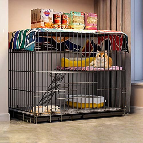 Katzenkäfig - Katzenkäfig für draußen, Katzenhütte, Katzenkiste, Laufstall, Katzengehege auf Rädern, Katzenkäfig aus Metall für Kätzchen, Kleintierstall, übergroße Katzenvilla - für Kleintiere, Katzenkäfig - Katzenkäfig für draußen, Katzenhütte, Katzenkiste, Laufstall, Katzengehege auf Rädern, Katzenkäfig aus Metall für Kätzchen, Kleintierstall, übergroße Katzenvilla - für Kleintiere, von DKSNAJ