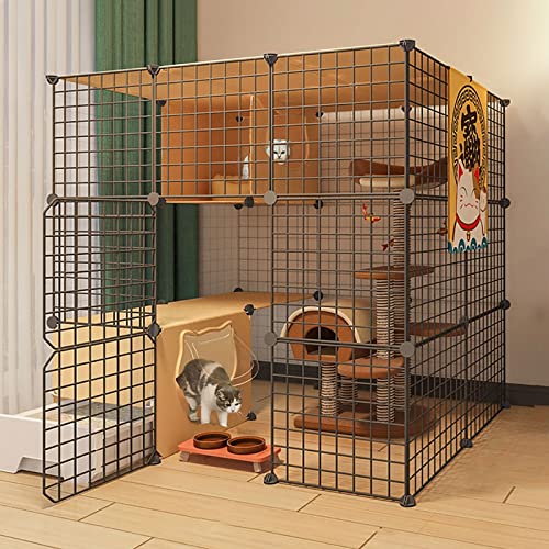 Katzenkäfig Zwinger Katzenkäfig Laufstall Katzenkäfig mit Katzentoilette Katzenkäfige Indoor Groß mit Katzentoilette Katzengehege für Balkon Frettchenkäfig Katzenkiste Hundekiste für Innen/Außen DIY Katzenkäfig Zwinger Katzenkäfig Laufstall Katzenkäfig mit Katzentoilette Katzenkäfige Indoor Groß mit Katzentoilette Katzengehege für Balkon Frettchenkäfig Katzenkiste Hundekiste für Innen/Außen DIY von DKSNAJ