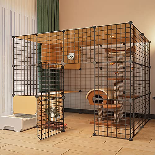 Katzenkäfig Zwinger Katzenkäfig Laufstall Katzenkäfig mit Katzentoilette Katzenkäfige Indoor Groß mit Katzentoilette Katzengehege für Balkon Frettchenkäfig Katzenkiste Hundekiste für Innen/Außen DIY Katzenkäfig Zwinger Katzenkäfig Laufstall Katzenkäfig mit Katzentoilette Katzenkäfige Indoor Groß mit Katzentoilette Katzengehege für Balkon Frettchenkäfig Katzenkiste Hundekiste für Innen/Außen DIY von DKSNAJ