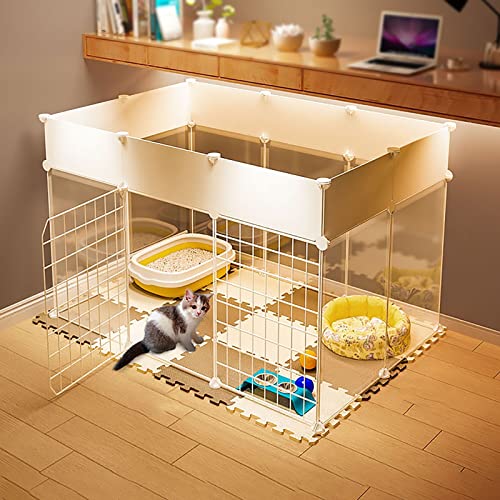 Katzenkäfig für den Innenbereich – Katzenkäfig, Katzenkiste, abnehmbarer Metallkäfig für Kleintiere, DIY-Design, Laufstall für Kätzchen, Katzengehege für den Außenbereich – für Meerschweinchen, Katzenkäfig für den Innenbereich – Katzenkäfig, Katzenkiste, abnehmbarer Metallkäfig für Kleintiere, DIY-Design, Laufstall für Kätzchen, Katzengehege für den Außenbereich – für Meerschweinchen, von DKSNAJ