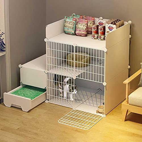 Katzenkäfige, Katzenkiste für den Innenbereich, DIY-Katzenlaufstall, Katzengehege, abnehmbare Katzenhütten aus Metall mit geschlossener Katzentoilette, Hundekisten für kleine Hunde – für Kleintiere, Katzenkäfige, Katzenkiste für den Innenbereich, DIY-Katzenlaufstall, Katzengehege, abnehmbare Katzenhütten aus Metall mit geschlossener Katzentoilette, Hundekisten für kleine Hunde – für Kleintiere, von DJAUYB