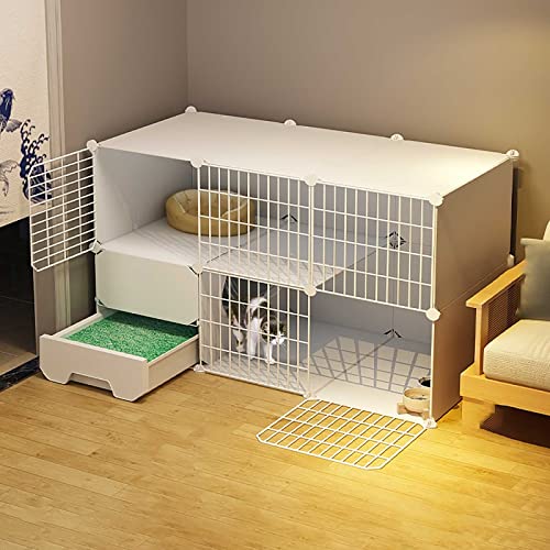Katzenkäfige, Katzenkiste für den Innenbereich, DIY-Katzenlaufstall, Katzengehege, abnehmbare Katzenhütten aus Metall mit geschlossener Katzentoilette, Hundekisten für kleine Hunde – für Kleintiere, Katzenkäfige, Katzenkiste für den Innenbereich, DIY-Katzenlaufstall, Katzengehege, abnehmbare Katzenhütten aus Metall mit geschlossener Katzentoilette, Hundekisten für kleine Hunde – für Kleintiere, von DJAUYB