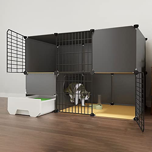 Katzenkäfige - Großer Katzenkäfig Katzenkäfige Indoor Großer Katzenlaufstall Katzenzwinger Katzengehege Katzenhängematte Haustierlaufstall Kleintierkäfig - für Kleintiere, Welpen, Kätzchen, Häschen Katzenkäfige - Großer Katzenkäfig Katzenkäfige Indoor Großer Katzenlaufstall Katzenzwinger Katzengehege Katzenhängematte Haustierlaufstall Kleintierkäfig - für Kleintiere, Welpen, Kätzchen, Häschen von DKSNAJ