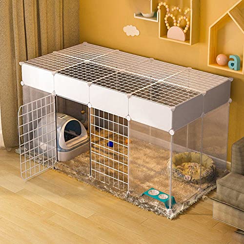 Katzenlaufstall Katzenkäfige Katzengehege Haustierlaufstall mit Tür Kleintierkäfig Frettchenkäfig Meerschweinchenkäfige Abnehmbare Metalldrahtzwinger Leicht zu reinigen - für Kleintiere, Welpen, Katzenlaufstall Katzenkäfige Katzengehege Haustierlaufstall mit Tür Kleintierkäfig Frettchenkäfig Meerschweinchenkäfige Abnehmbare Metalldrahtzwinger Leicht zu reinigen - für Kleintiere, Welpen, von DKSNAJ