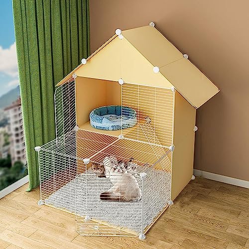 Laufställe für Kleintiere, DIY-Laufstall für Haustiere, Katzenkäfig, Laufstall, Übungshof, Zaunkäfig mit Tür, Käfiggehege für Kleintiere, Metalldrahtzaun (Größe: 75 x 75 x 109 cm, Farbe: Blau) Wisdom Laufställe für Kleintiere, DIY-Laufstall für Haustiere, Katzenkäfig, Laufstall, Übungshof, Zaunkäfig mit Tür, Käfiggehege für Kleintiere, Metalldrahtzaun (Größe: 75 x 75 x 109 cm, Farbe: Blau) Wisdom von DKSNAJ