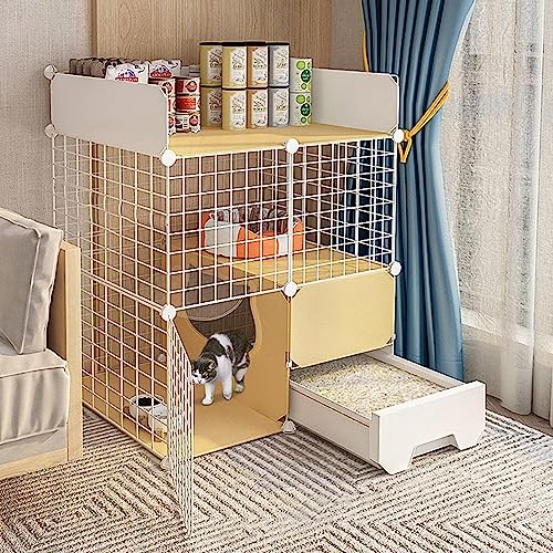 Laufställe für Kleintiere, DIY-Laufstall für Katzen im Innenbereich, Katzenzwinger, DIY-Laufstall für Katzen, Abnehmbarer Metalldraht, Zwinger für Kätzchen, Käfig für Kleintiere für Haustiere (Größe: Laufställe für Kleintiere, DIY-Laufstall für Katzen im Innenbereich, Katzenzwinger, DIY-Laufstall für Katzen, Abnehmbarer Metalldraht, Zwinger für Kätzchen, Käfig für Kleintiere für Haustiere (Größe: von DKSNAJ