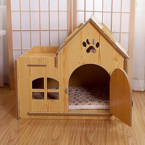 Laufställe für Kleintiere, Katzenkäfig – Katzengehege für draußen, Katzenkäfige aus Holz, Faltbare Katzenkäfige für den Innenbereich für Katzen und Haustiernerze – für 10 kg schwere Haustiere (Größe: Laufställe für Kleintiere, Katzenkäfig – Katzengehege für draußen, Katzenkäfige aus Holz, Faltbare Katzenkäfige für den Innenbereich für Katzen und Haustiernerze – für 10 kg schwere Haustiere (Größe: von DKSNAJ