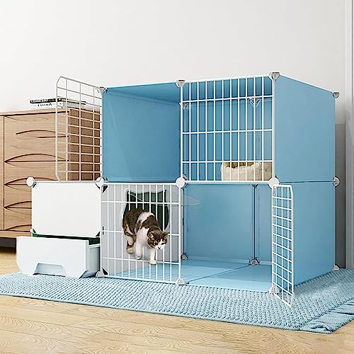 Laufställe für Kleintiere, Katzenkäfige für den Innenbereich, Katzenkäfige für den Innenbereich, Katzengehege für den Außenbereich mit Katzentoilette, Abnehmbarer DIY-Katzenlaufstall (Größe: 111 x 49 Laufställe für Kleintiere, Katzenkäfige für den Innenbereich, Katzenkäfige für den Innenbereich, Katzengehege für den Außenbereich mit Katzentoilette, Abnehmbarer DIY-Katzenlaufstall (Größe: 111 x 49 von DKSNAJ
