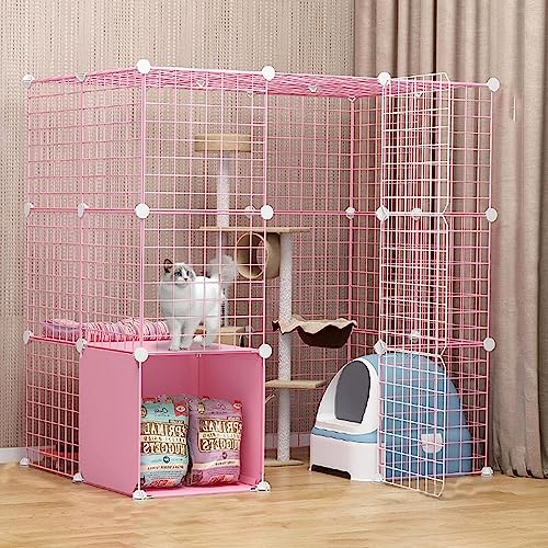Laufställe für Kleintiere, Laufstall für Katzen – Katzenkäfig, Hundekäfige, Haustierkäfige für Katzen, DIY-Laufstall für Haustiere, Trainingskäfig mit Hofzaun und Tür für kleine Haustiere (Größe: 111 Laufställe für Kleintiere, Laufstall für Katzen – Katzenkäfig, Hundekäfige, Haustierkäfige für Katzen, DIY-Laufstall für Haustiere, Trainingskäfig mit Hofzaun und Tür für kleine Haustiere (Größe: 111 von DKSNAJ