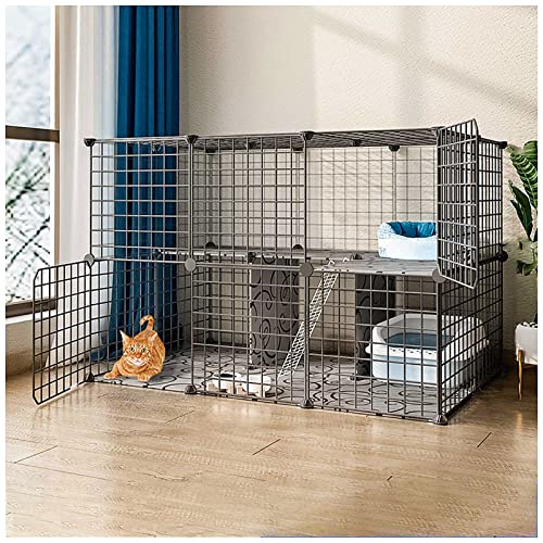 Laufstall für Katzen – Katzenkäfige für den Innenbereich, großes Katzengehege, Katzenzwinger, Laufstall für Kätzchen, Hundekäfige für große Hunde, Frettchenkäfig, Laufstall für Haustiere für den Laufstall für Katzen – Katzenkäfige für den Innenbereich, großes Katzengehege, Katzenzwinger, Laufstall für Kätzchen, Hundekäfige für große Hunde, Frettchenkäfig, Laufstall für Haustiere für den von DKSNAJ