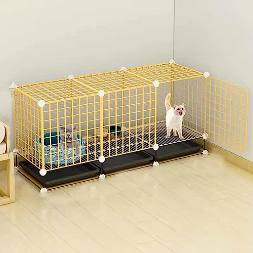 Laufstall für Kleintiere, Katzenkäfig, Metallkäfig für Kleintiere, großes Haustierhaus für den Innenbereich, zusammenklappbar, großes Katzenheim für den Innenbereich (Größe: 111 x 39 x 48 cm) Wisdom Laufstall für Kleintiere, Katzenkäfig, Metallkäfig für Kleintiere, großes Haustierhaus für den Innenbereich, zusammenklappbar, großes Katzenheim für den Innenbereich (Größe: 111 x 39 x 48 cm) Wisdom von DKSNAJ