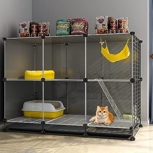 Laufstall für Kleintiere DIY-Laufstall für Haustiere, Laufstall für Frettchenkäfige, Katzenlaufstall, abnehmbare Metalldrahtzwinger für 1–2 Katzen mit Tablett zur einfachen Reinigung (Größe: 107 x 47 Laufstall für Kleintiere DIY-Laufstall für Haustiere, Laufstall für Frettchenkäfige, Katzenlaufstall, abnehmbare Metalldrahtzwinger für 1–2 Katzen mit Tablett zur einfachen Reinigung (Größe: 107 x 47 von DKSNAJ