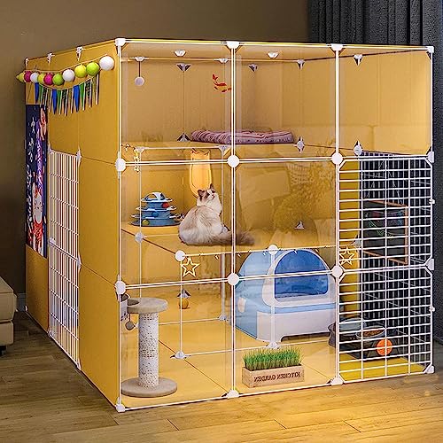 Laufstall für Kleintiere Katzenlaufstall, großer Katzenkäfig, DIY-Chinchillakäfig für den Innenbereich, Abnehmbarer Kleintierkäfig aus Metalldraht mit geschlossenem (Größe: 105 x 135 x 105 cm) Wisdom Laufstall für Kleintiere Katzenlaufstall, großer Katzenkäfig, DIY-Chinchillakäfig für den Innenbereich, Abnehmbarer Kleintierkäfig aus Metalldraht mit geschlossenem (Größe: 105 x 135 x 105 cm) Wisdom von DKSNAJ