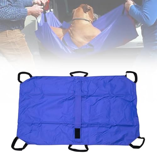 Haustiertrage, Transporttrage Für Hunde, Faltbare Weiche Tiertrage, Wasserdichter Sicherheitsgurt Für Tierbedarf, Für Hunde Und Andere Tiere Notfall,Blue von DLAZUM