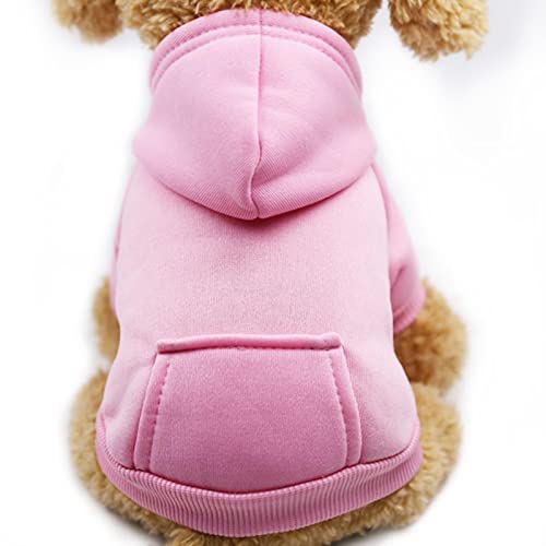 1 Stück Haustier Hund Kleidung Für Kleine Hunde Kleidung Warme Kleidung Rosa XS von DLKSH