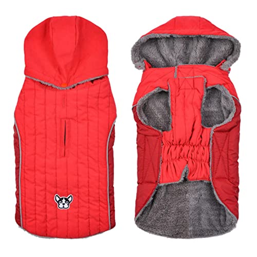 1 Stück Winter Hundekleidung Dickes Fleece Warme Hundekleidung Rot XXXL von DLKSH