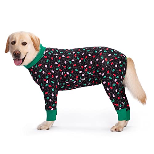 1 x Hundekleidung Pyjama für mittelgroße und große Hunde, weich, gemütlich, kleine Laterne, 32 von DLKSH