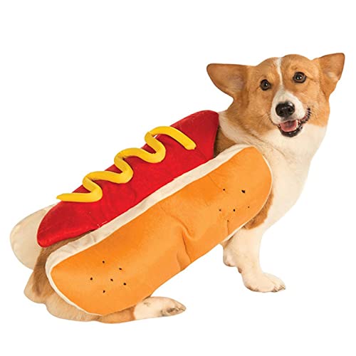 Hundekostüm, lustig, Hot Dog, Größe M, 1 Stück von DLKSH