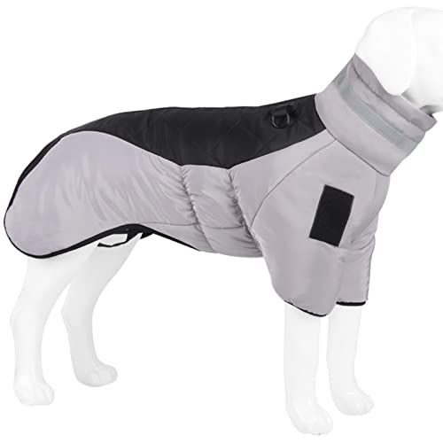 Winter-Hundebekleidung für mittelgroße und große Hunde, winddicht, Schwarz, Größe XL, 1 Stück von DLKSH