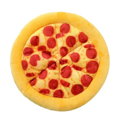 DLUKENY Weiches realistisches Plüsch-Pizza-Spielzeug für kleine Rassen, Hunde und Katzen, Indoor-Unterhaltung, Kauspielzeug für Haustier-Verlobung DLUKENY Weiches realistisches Plüsch-Pizza-Spielzeug für kleine Rassen, Hunde und Katzen, Indoor-Unterhaltung, Kauspielzeug für Haustier-Verlobung von DLUKENY