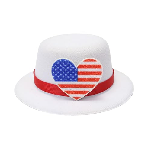 Top Mit Haarclip US Independence Days Thema Kostüm Kopfbedeckung Nationalfeier Feier Top Mit Haarclip US Independence Days Thema Kostüm Kopfbedeckung Nationalfeier Feier von DLUKENY