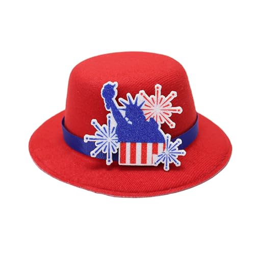 Top Mit Haarclip US Independence Days Thema Kostüm Kopfbedeckung Nationalfeier Feier Top Mit Haarclip US Independence Days Thema Kostüm Kopfbedeckung Nationalfeier Feier von DLUKENY