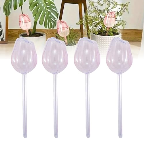 4 Stück Bewässerungskugeln für Pflanzen, selbstbewässernde Kugeln für Outdoor-Pflanzen, automatische Tropfbewässerung mit Terrakotta-Spikes, für Urlaub, Terrasse und Heimdekoration (transparent) 4 Stück Bewässerungskugeln für Pflanzen, selbstbewässernde Kugeln für Outdoor-Pflanzen, automatische Tropfbewässerung mit Terrakotta-Spikes, für Urlaub, Terrasse und Heimdekoration (transparent) von DLZFUDTY