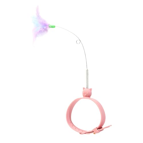 DMAIS Katzenspielzeug, interaktiver Arm-Spielstab, verstellbares Halsband, Katzenfeder-Spielzeug, niedliches Muster, Vogelfeder-Haustier-Teaser, Katzenaktivitätsstab für Katzen, Kätzchen, DMAIS Katzenspielzeug, interaktiver Arm-Spielstab, verstellbares Halsband, Katzenfeder-Spielzeug, niedliches Muster, Vogelfeder-Haustier-Teaser, Katzenaktivitätsstab für Katzen, Kätzchen, von DMAIS