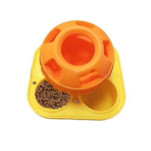 DMAIS Leckerli-Spenderball, Gummi-Hundefutterball, hält die Zähne sauber, Hundefutter-Tablett, tragbares, praktisches Zahnreinigungsspielzeug, langsames Futtertablett für Aggressive Esser, Haustiere von DMAIS