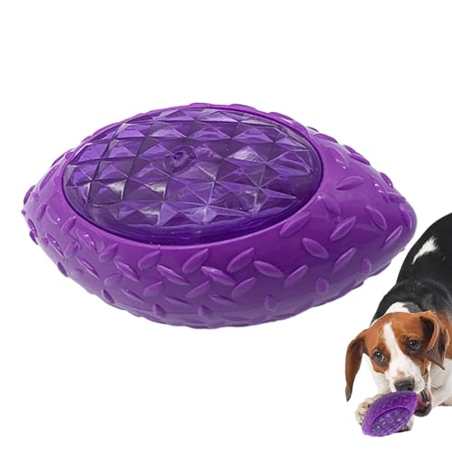 Fußball-Hundespielzeug, Gummi-Fußball, blinkendes Spielzeug für Hunde, elastische Bälle, tragbares Kauspielzeug für Welpen und mittelgroße Haustiere Fußball-Hundespielzeug, Gummi-Fußball, blinkendes Spielzeug für Hunde, elastische Bälle, tragbares Kauspielzeug für Welpen und mittelgroße Haustiere von DMAIS