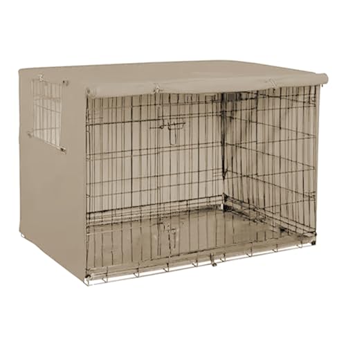 Haustierkäfig 210D Silberbeschichtetes Oxford-Tuch Hundehütte Haustierkäfig mit UV-beständigen Materialien Wasserdicht Winddicht Haustierkäfig Haustierkäfig Indoor für Hunde Katzen von DMAIS