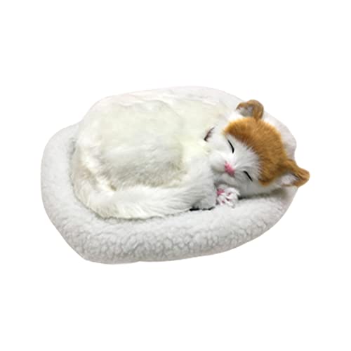Plüsch-Katzenspielzeug, weiches gefülltes Katzenspielzeug, realistische Dekoration, Plüsch, schlafender Hund, gemütliches Gefühl, realistisches schlafendes Haustier, waschbares Plüsch-Katzenspielzeug, weiches gefülltes Katzenspielzeug, realistische Dekoration, Plüsch, schlafender Hund, gemütliches Gefühl, realistisches schlafendes Haustier, waschbares von DMAIS