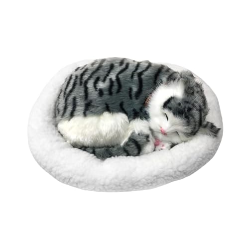 Plüsch-Katzenspielzeug, weiches gefülltes Katzenspielzeug, realistische Dekoration, Plüsch, schlafender Hund, gemütliches Gefühl, realistisches schlafendes Haustier, waschbares Plüsch-Katzenspielzeug, weiches gefülltes Katzenspielzeug, realistische Dekoration, Plüsch, schlafender Hund, gemütliches Gefühl, realistisches schlafendes Haustier, waschbares von DMAIS
